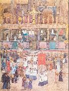 Maurice Prendergast Easter Procession St. Mark's oil painting artist
